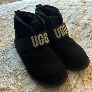 Mini black UGG boots